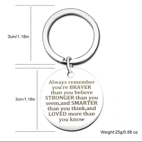 INSPIRATIONAL Keychain NWT - Picture 4 of 5